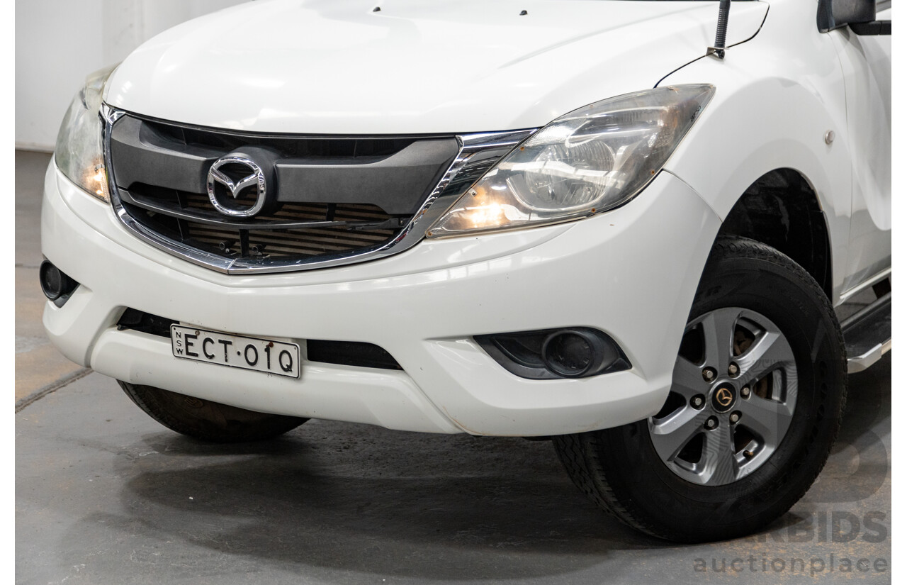 8/2017 Mazda BT-50 XT (4x4) MY16 Freestyle C/Chas White Turbo Diesel 3.2L