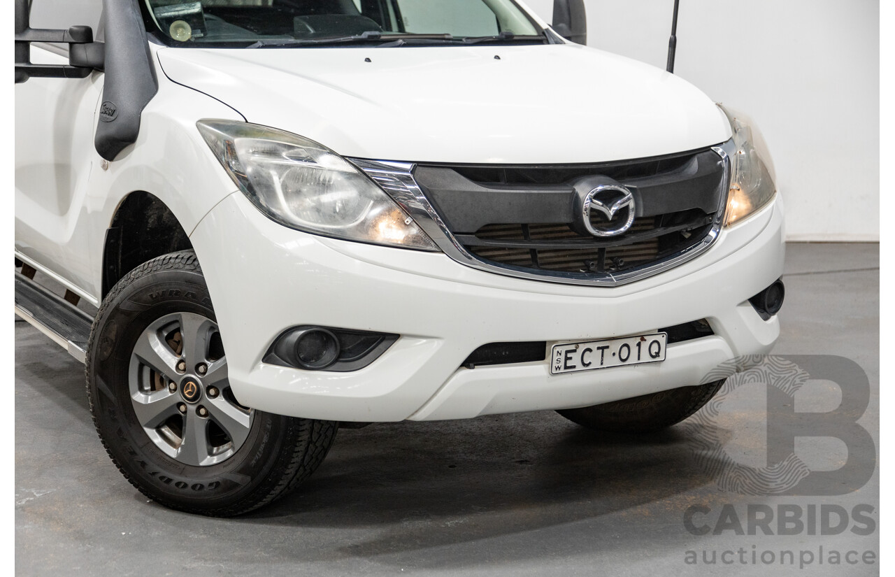 8/2017 Mazda BT-50 XT (4x4) MY16 Freestyle C/Chas White Turbo Diesel 3.2L