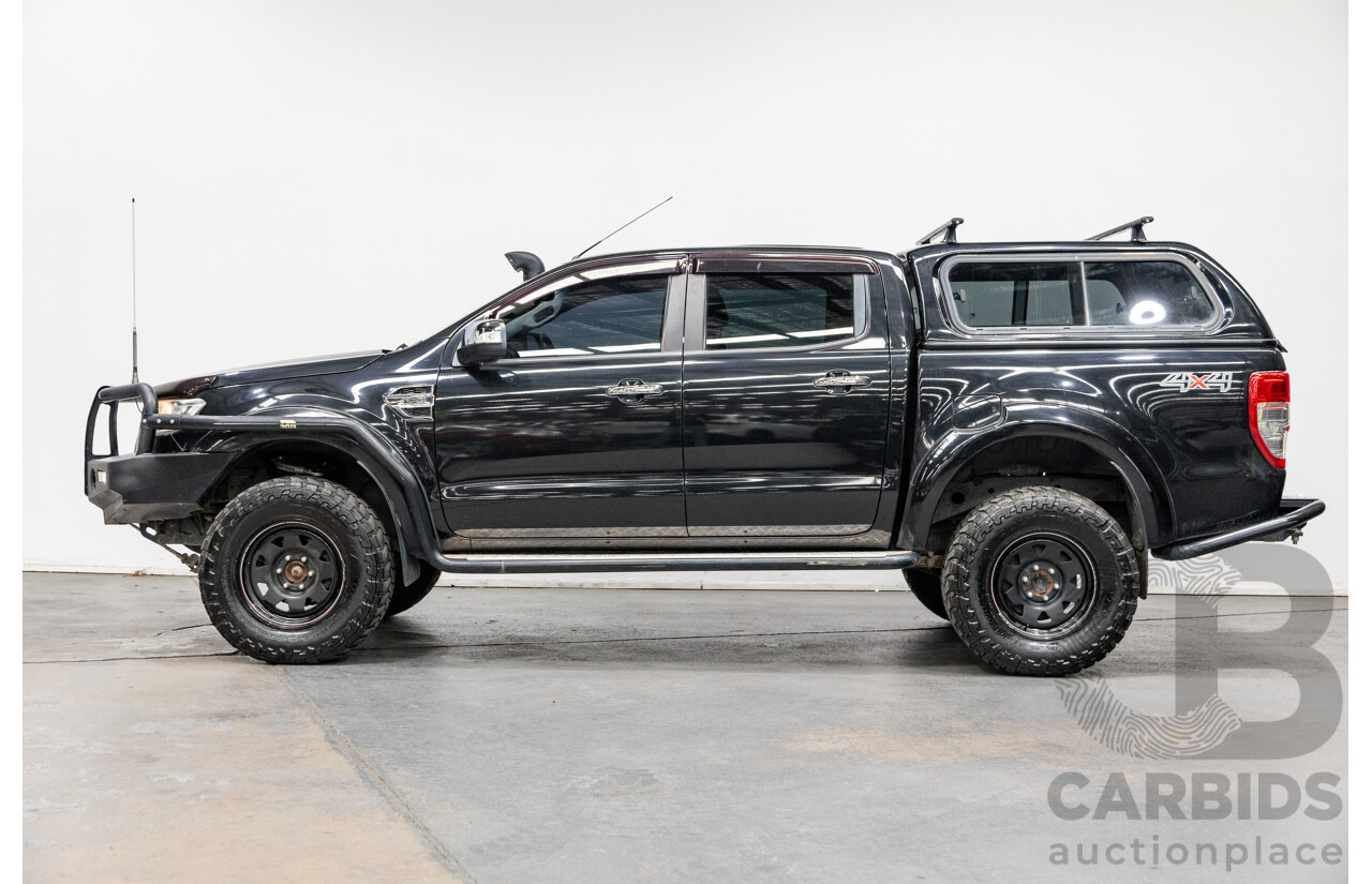 10/2015 Ford Ranger XLT 3.2 (4x4) PX MKII 4d Dual Cab Utility Black Mica Turbo Diesel 3.2L