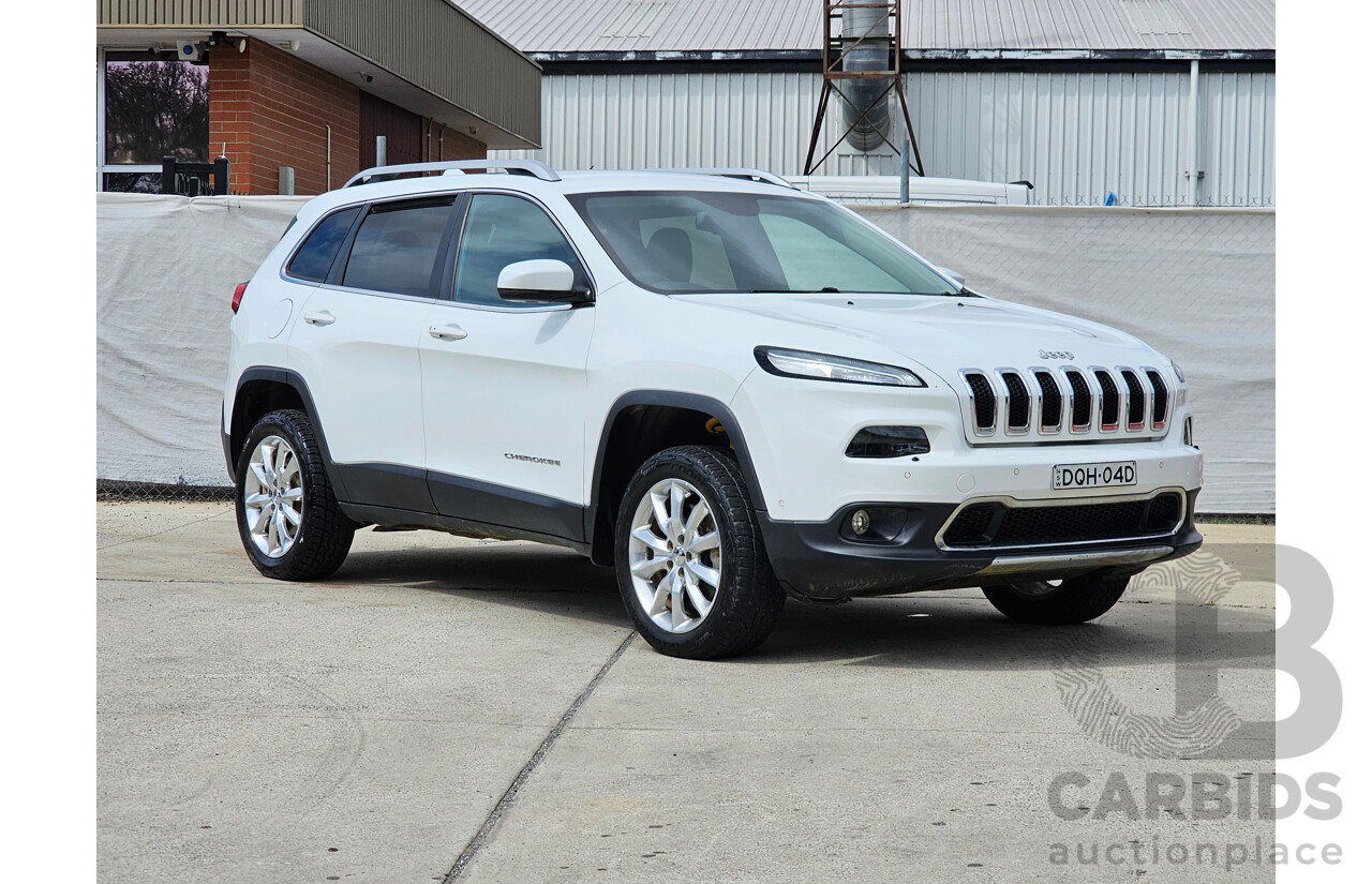 6/2017 Jeep Cherokee Limited (4x4) KL MY15 4d Wagon White 2.0L