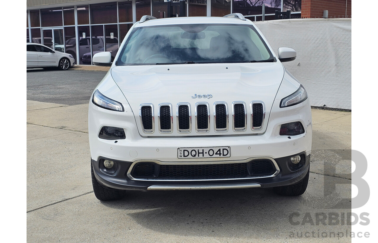 6/2017 Jeep Cherokee Limited (4x4) KL MY15 4d Wagon White 2.0L