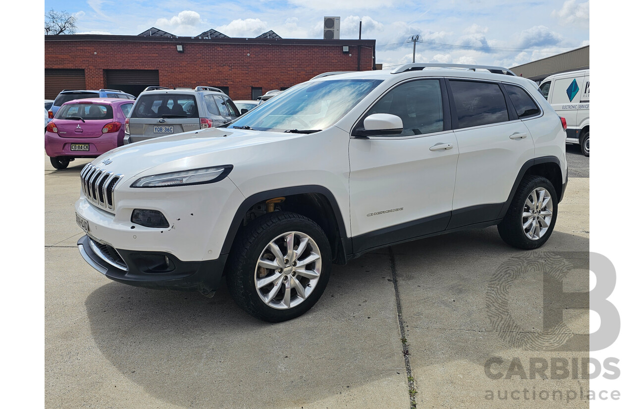 6/2017 Jeep Cherokee Limited (4x4) KL MY15 4d Wagon White 2.0L