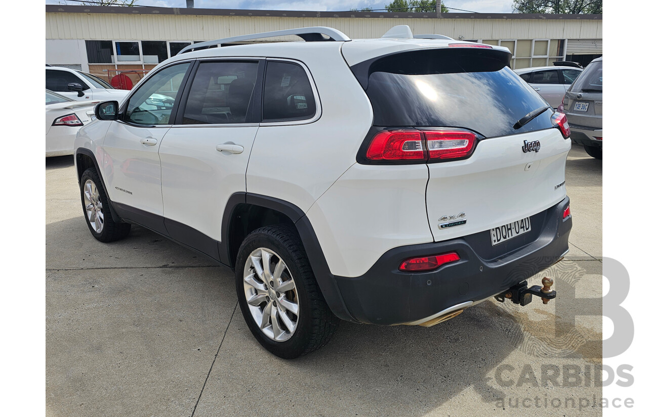 6/2017 Jeep Cherokee Limited (4x4) KL MY15 4d Wagon White 2.0L