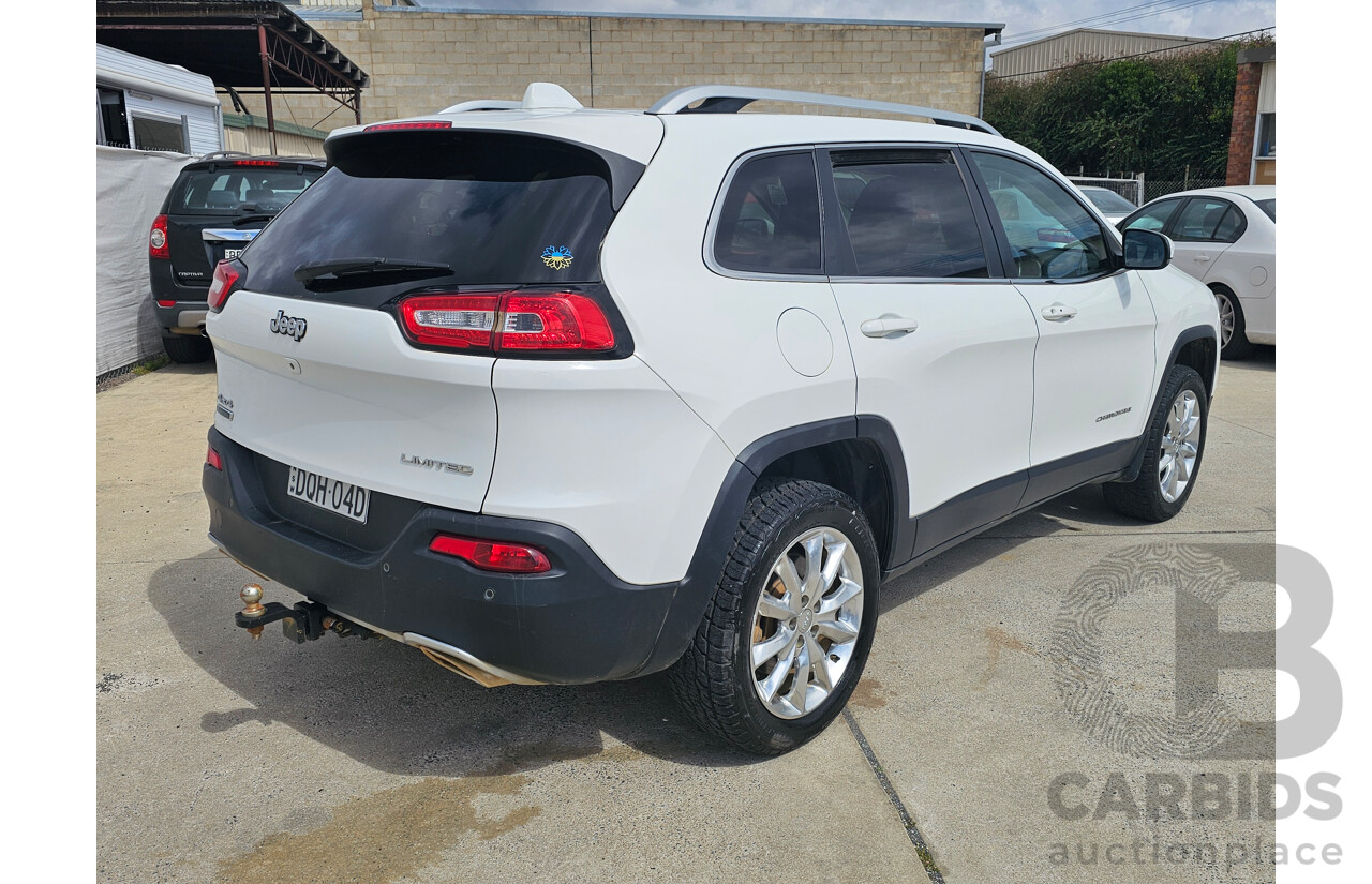 6/2017 Jeep Cherokee Limited (4x4) KL MY15 4d Wagon White 2.0L