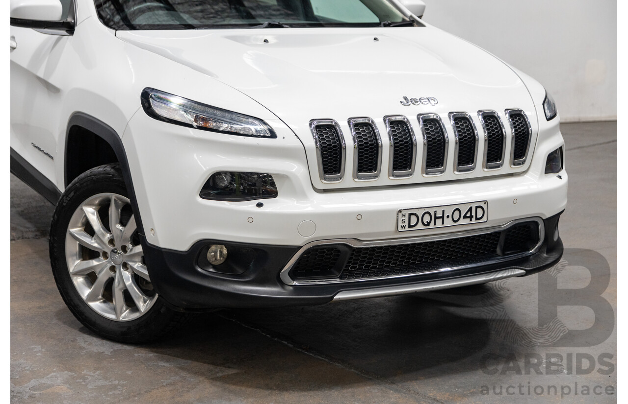 6/2017 Jeep Cherokee Limited (4x4) KL MY15 4d Wagon Bright White Turbo Diesel 2.0L