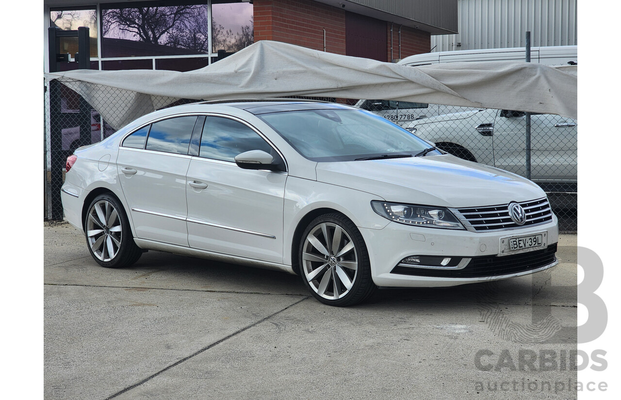 7/2013 Volkswagen CC 130 TDI 3C MY13.5 4d Coupe White 2.0L