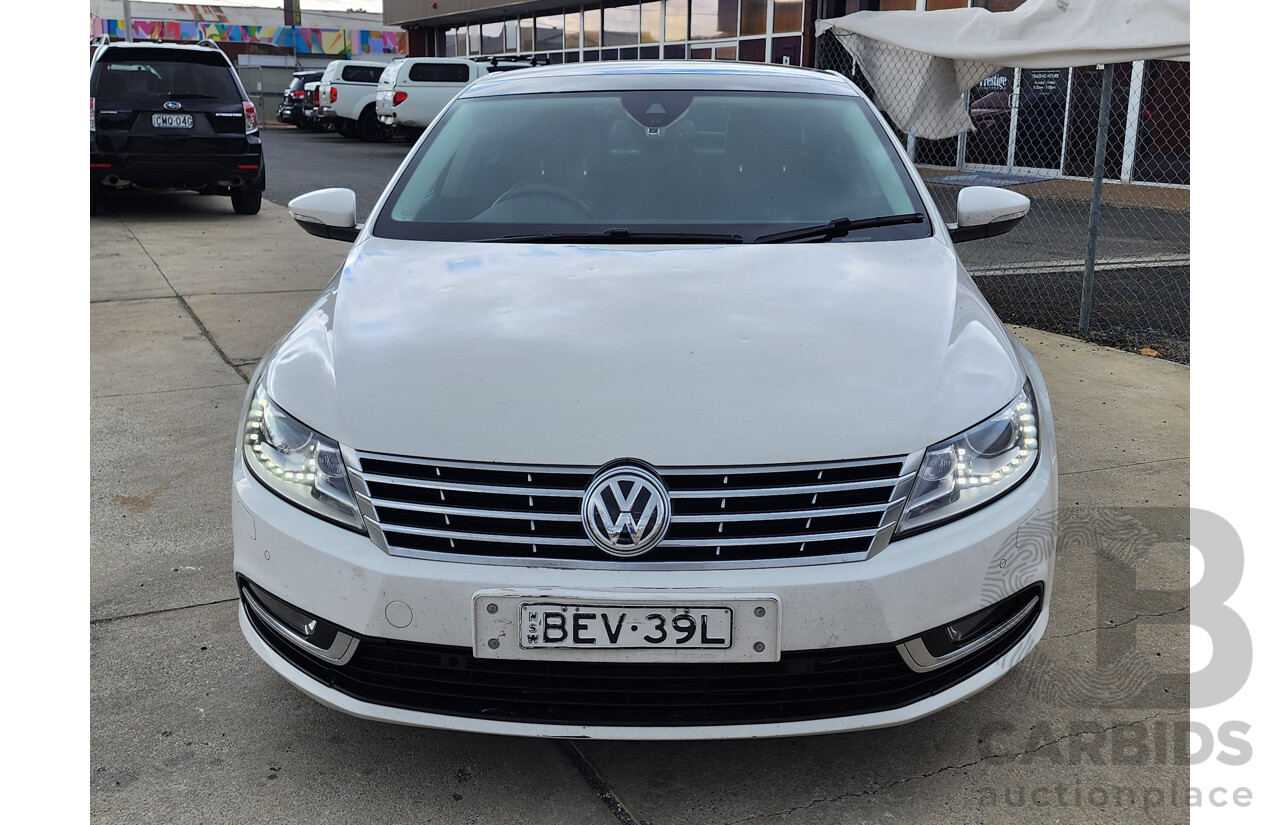 7/2013 Volkswagen CC 130 TDI 3C MY13.5 4d Coupe White 2.0L