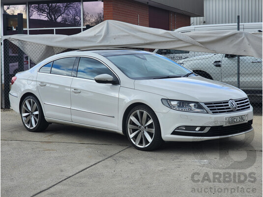 7/2013 Volkswagen CC 130 TDI 3C MY13.5 4d Coupe White 2.0L