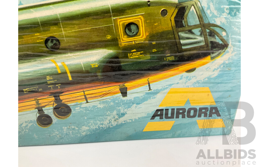 Vintage Aurora Model Boeing-Vertol Chinook'Copter - 1:48 Scale and Sikorsky CH-54A Skycrane - 1:72 Scale