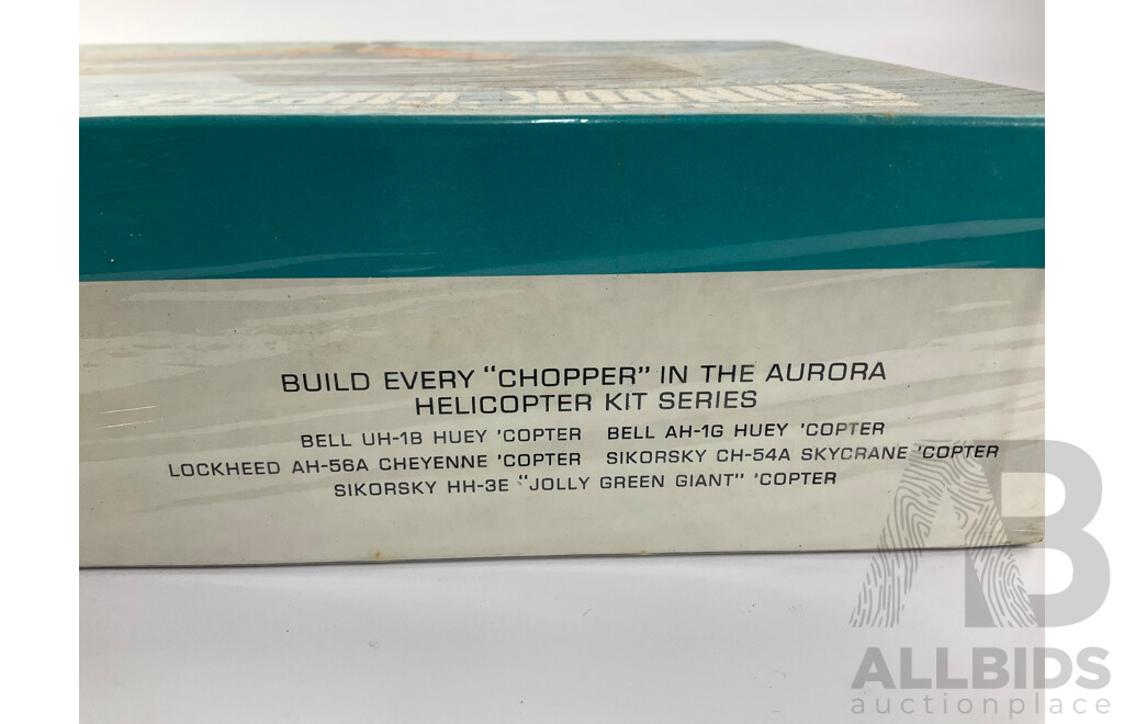 Vintage Aurora Model Boeing-Vertol Chinook'Copter - 1:48 Scale and Sikorsky CH-54A Skycrane - 1:72 Scale