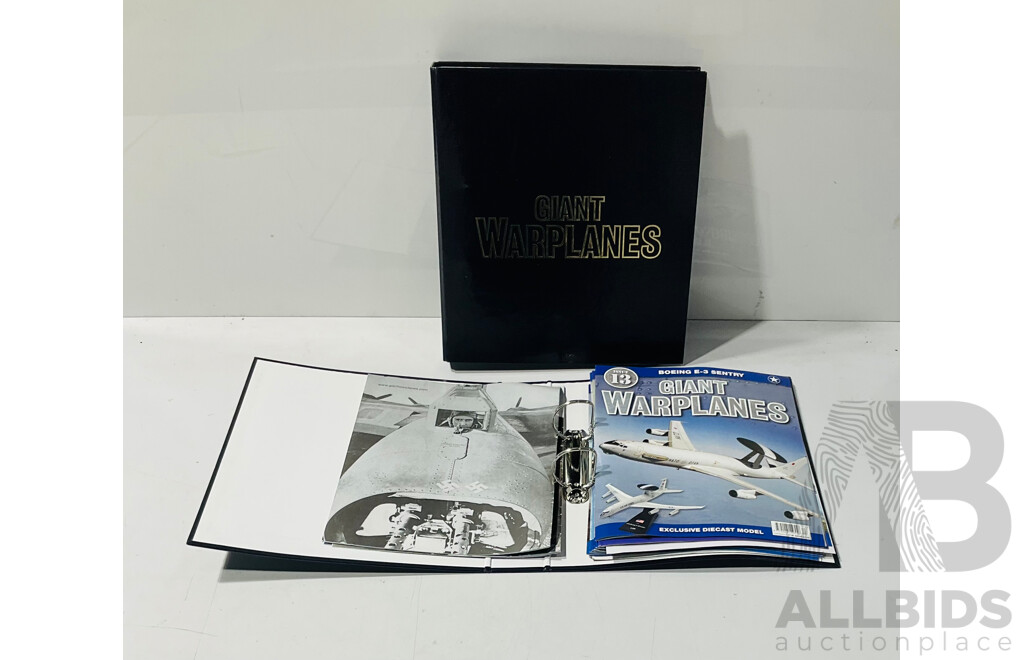 Collection of Giant Warplane Magazines in Binders