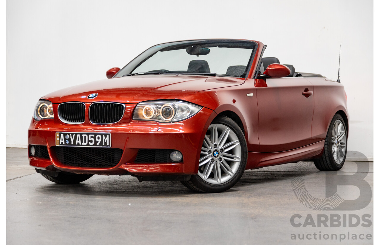 6/2008 BMW 125i E88 M-Sport Package 2d Convertible Sedona Red Metallic 3.0L