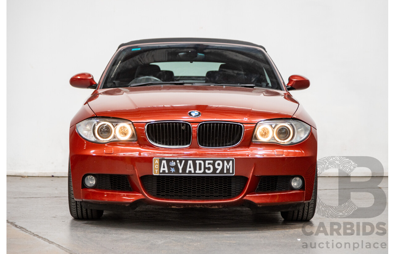 6/2008 BMW 125i E88 M-Sport Package 2d Convertible Sedona Red Metallic 3.0L