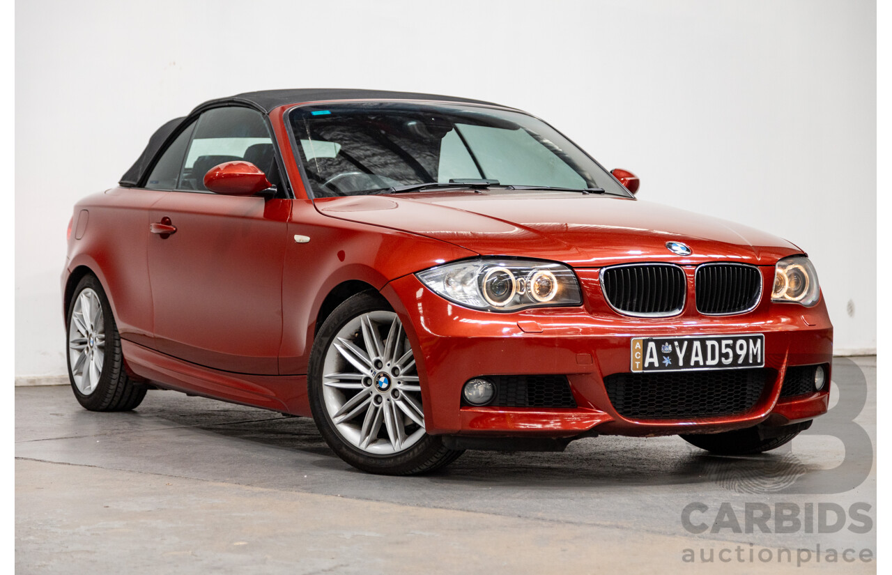 6/2008 BMW 125i E88 M-Sport Package 2d Convertible Sedona Red Metallic 3.0L