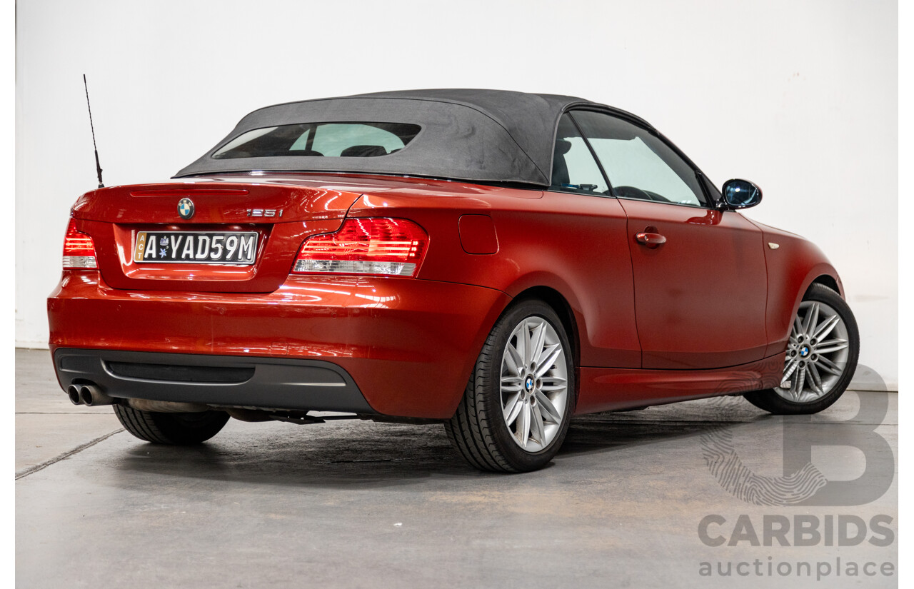 6/2008 BMW 125i E88 M-Sport Package 2d Convertible Sedona Red Metallic 3.0L