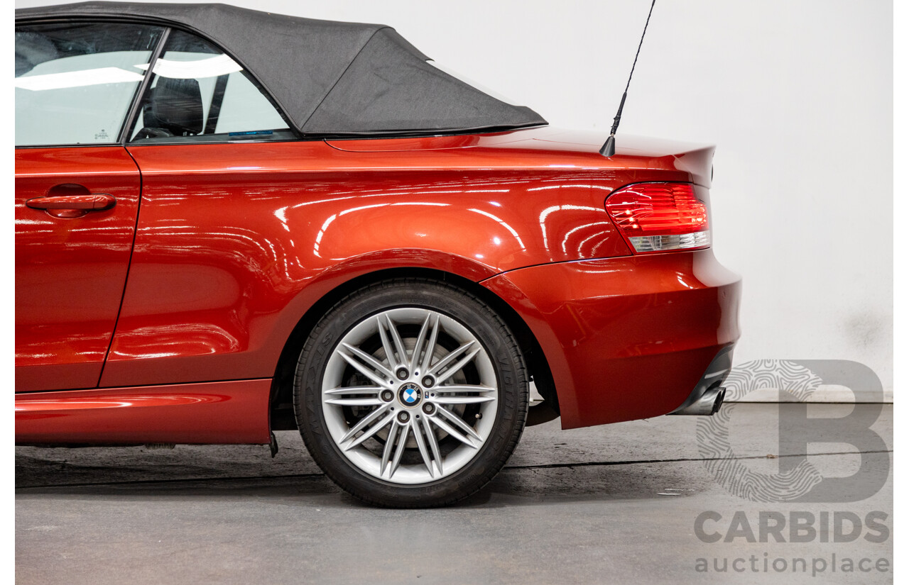 6/2008 BMW 125i E88 M-Sport Package 2d Convertible Sedona Red Metallic 3.0L