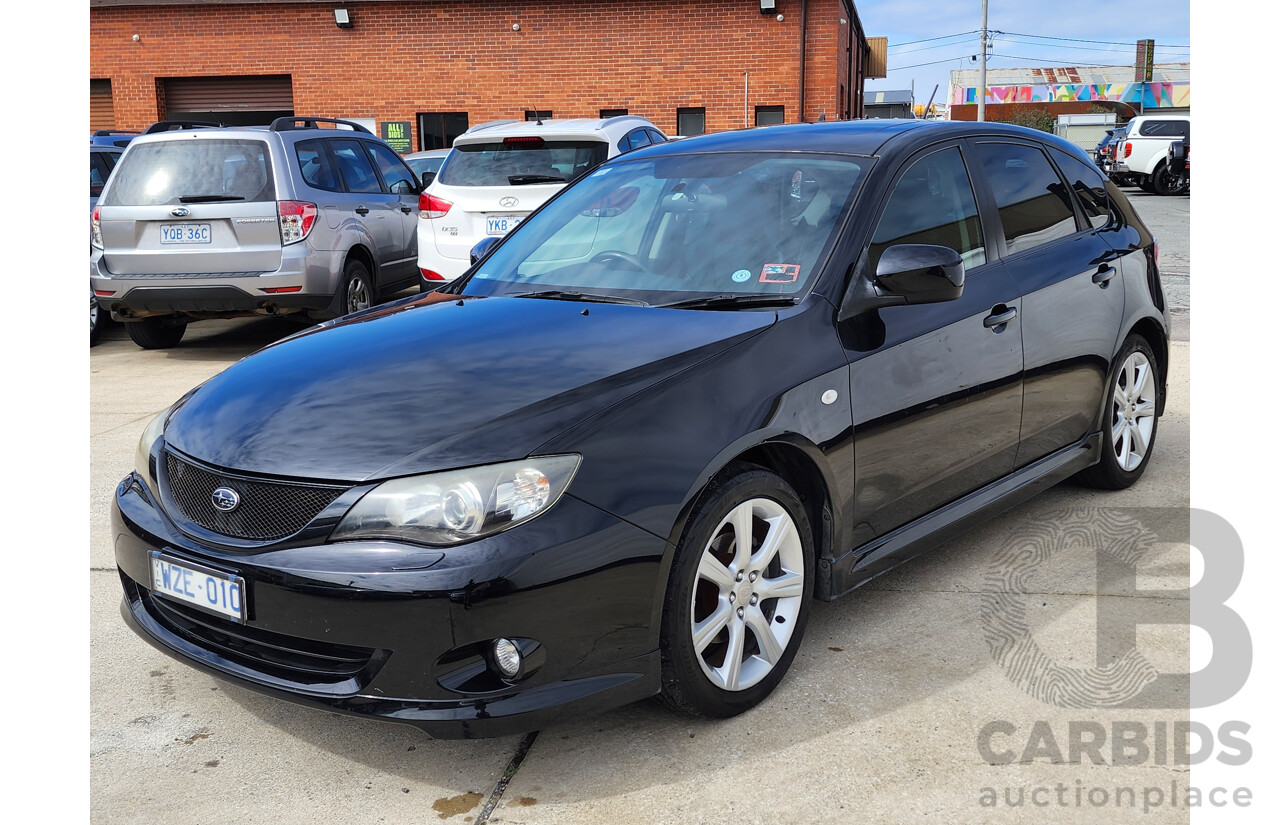 4/2009 Subaru Impreza RS (awd) MY09 5d Hatchback Black 2.0L