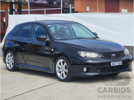 4/2009 Subaru Impreza RS (awd) MY09 5d Hatchback Black 2.0L