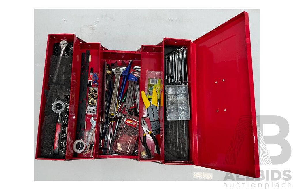 Tool Box with Hand Tools and Bits