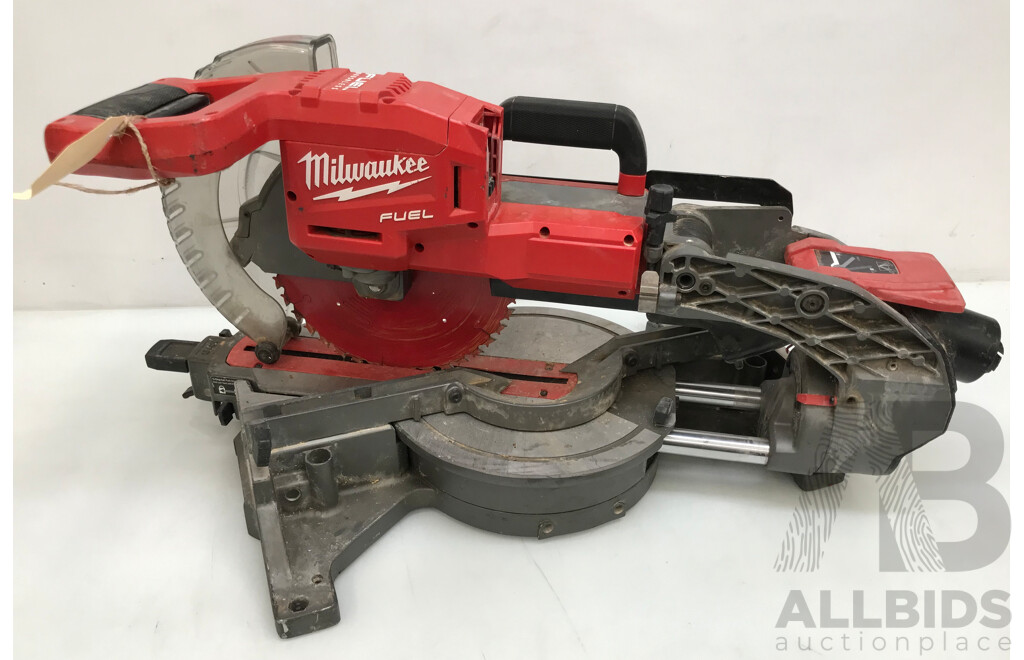 Milwaukee 18V Cordless Fuel Dual Bevel Sliding Compound Mitre Saw - Skin Only