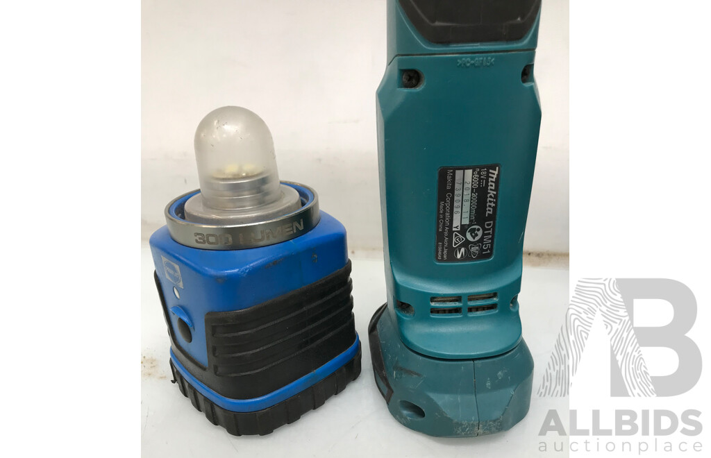 Makita Oscillating Multi-Tool (Skin), Primus Lantern, Battery Tool, Tool Sets - Lot of 5