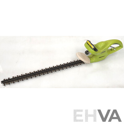 Stihl HS45 Petrol Powered Hedge Trimmer and Rockwell RG8070 Electric Hedge Trimmer