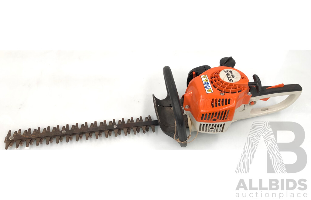 Stihl HS45 Petrol Powered Hedge Trimmer and Rockwell RG8070 Electric Hedge Trimmer