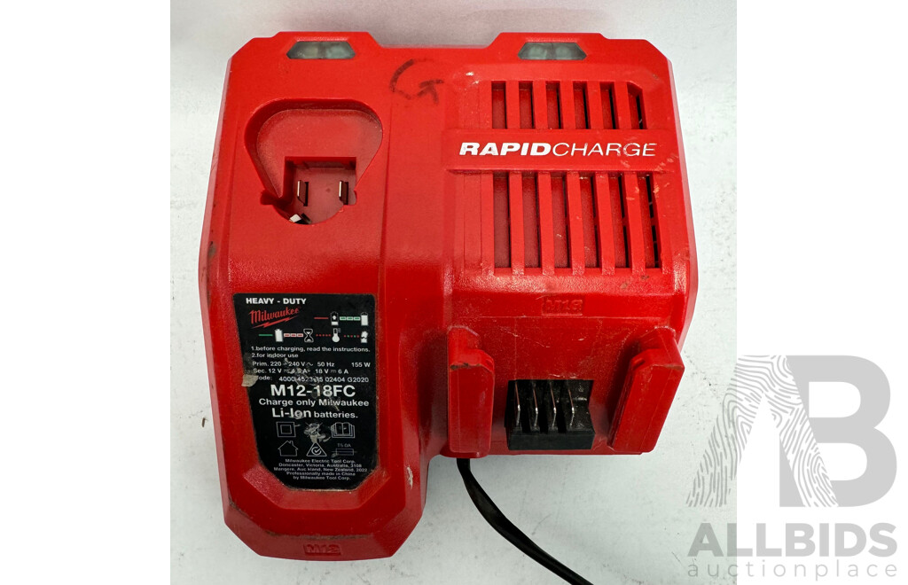 Milwaukee M12 & M18 Rapid Charger