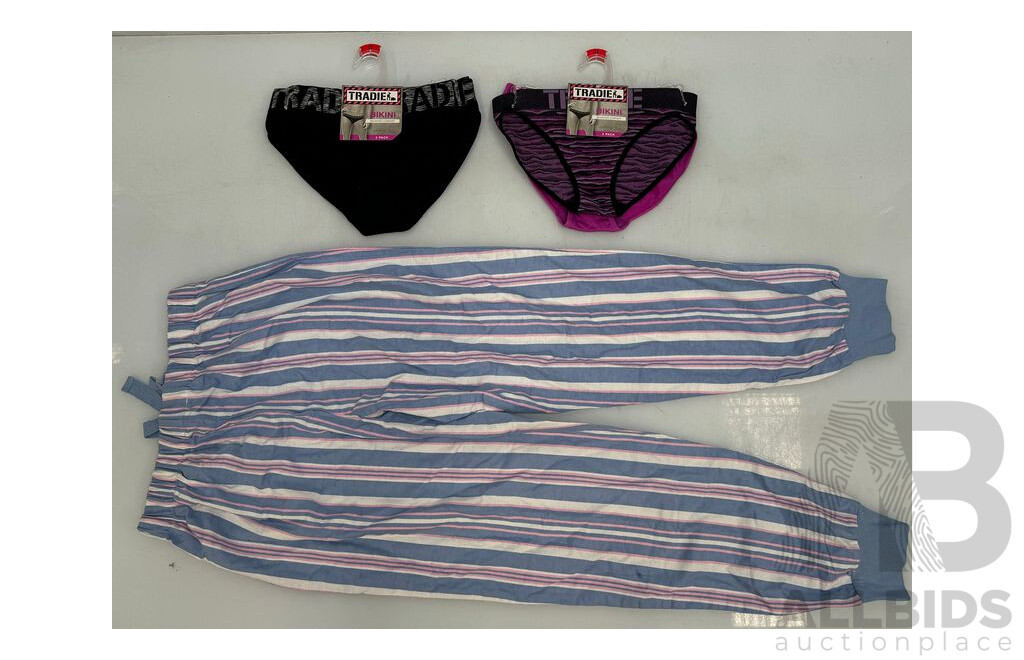 Womens Tradie Bikini Underwear & Pajama Pants