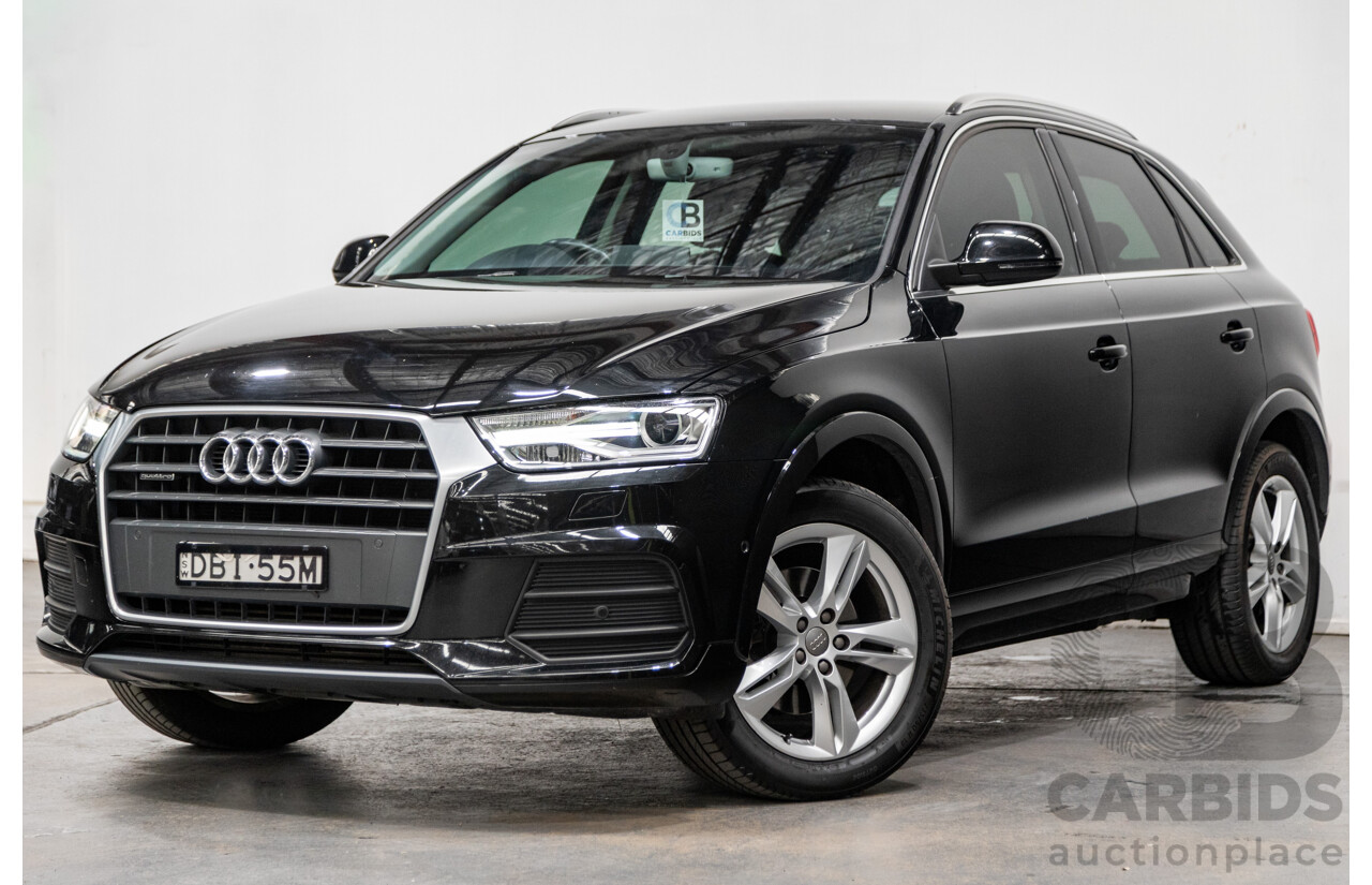 9/2015 Audi Q3 2.0 TFSI Sport Quattro (AWD) 8U MY16 4d Wagon Mythos Black Metallic Turbo 2.0L