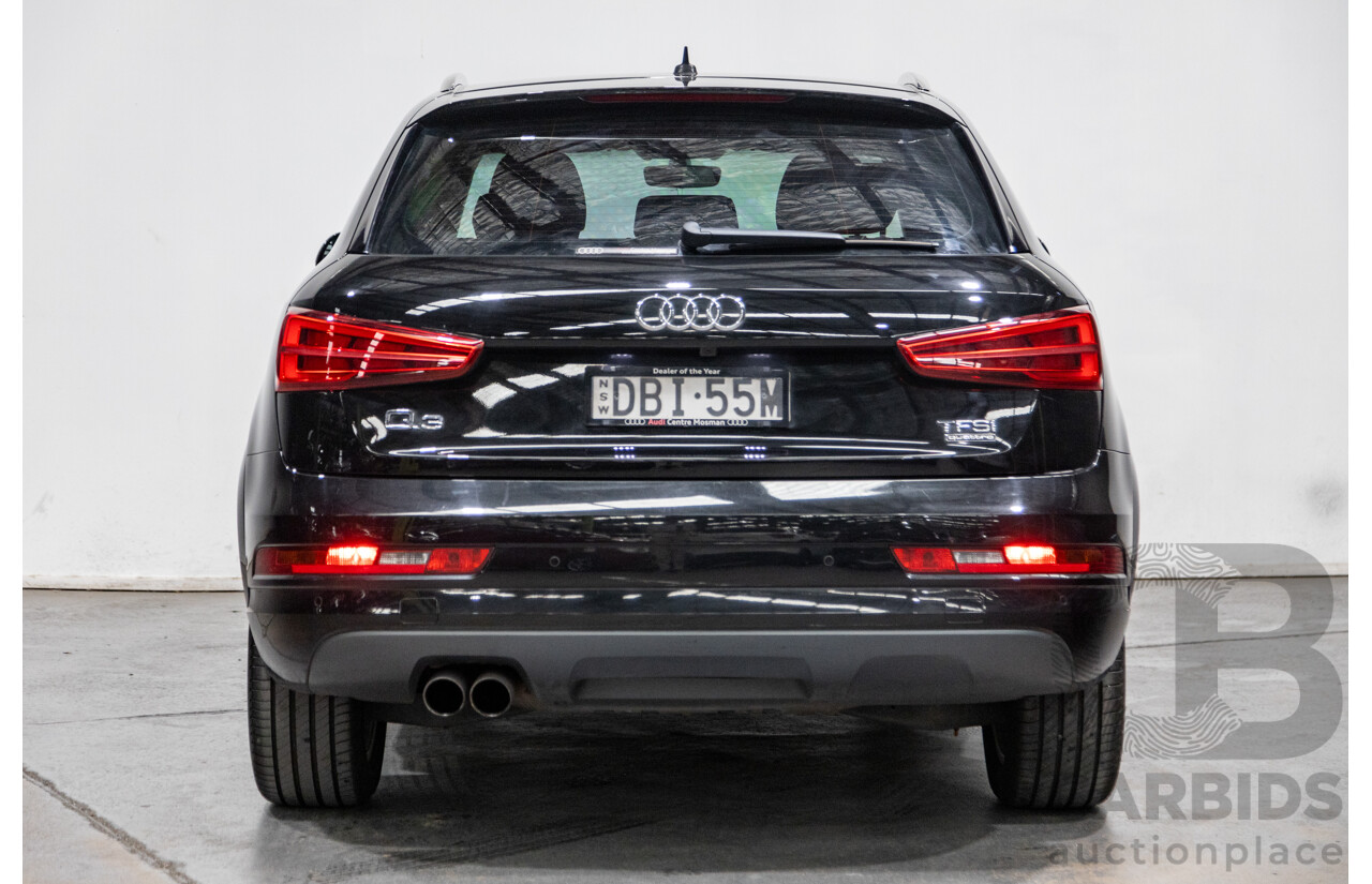 9/2015 Audi Q3 2.0 TFSI Sport Quattro (AWD) 8U MY16 4d Wagon Mythos Black Metallic Turbo 2.0L