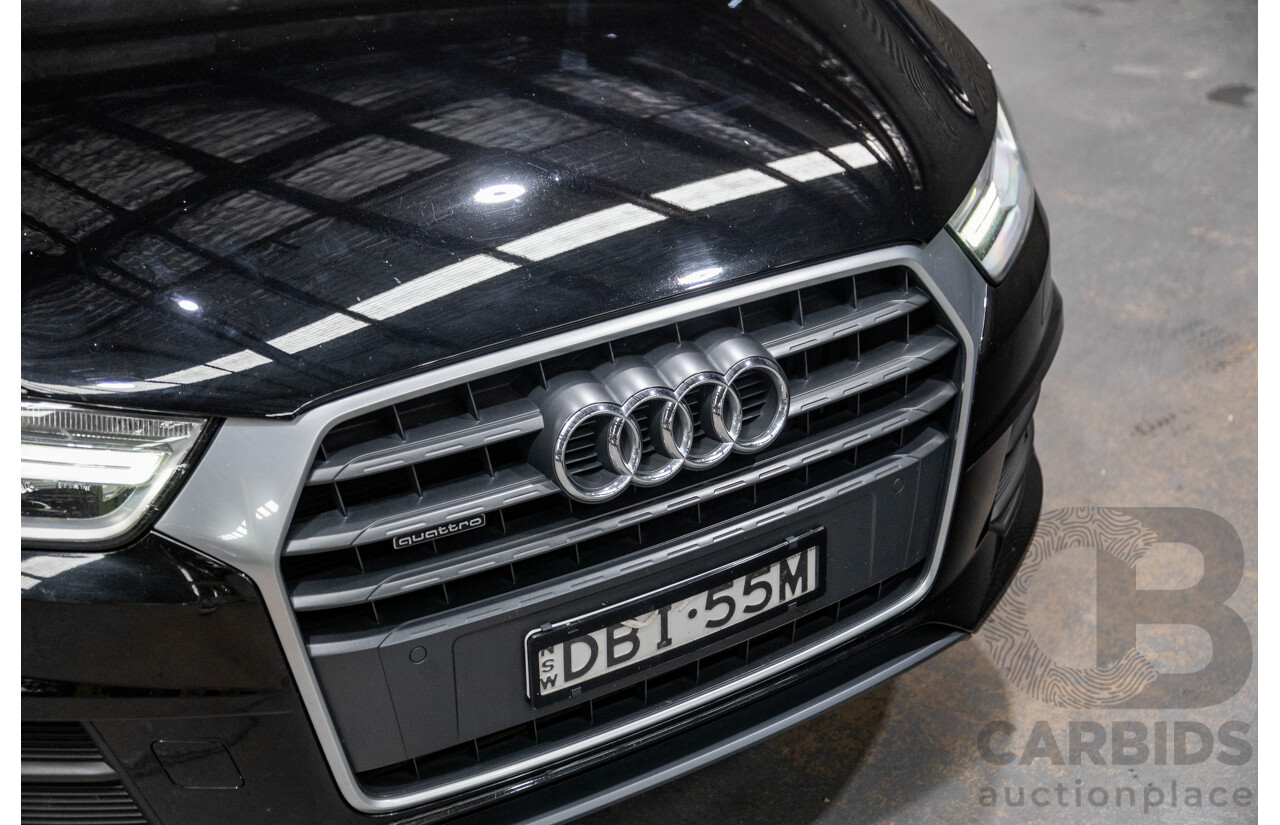 9/2015 Audi Q3 2.0 TFSI Sport Quattro (AWD) 8U MY16 4d Wagon Mythos Black Metallic Turbo 2.0L