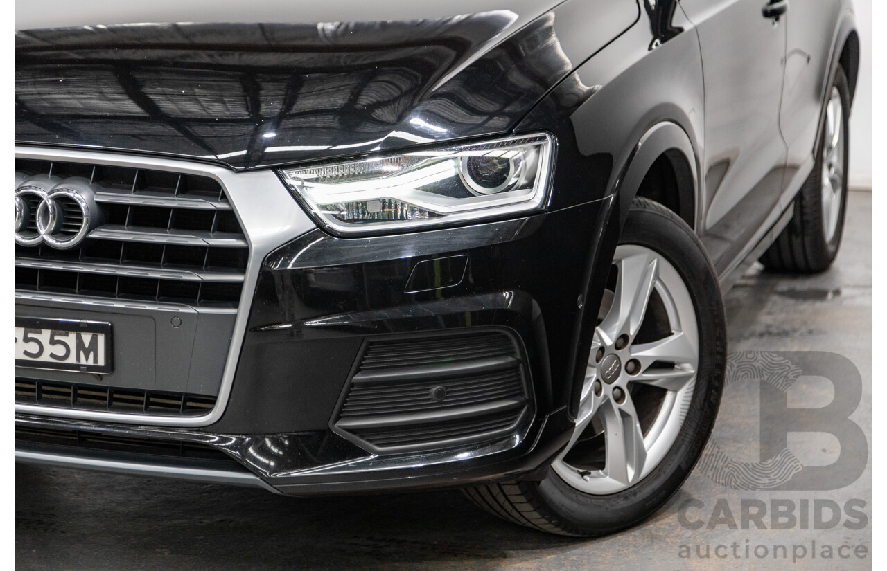 9/2015 Audi Q3 2.0 TFSI Sport Quattro (AWD) 8U MY16 4d Wagon Mythos Black Metallic Turbo 2.0L