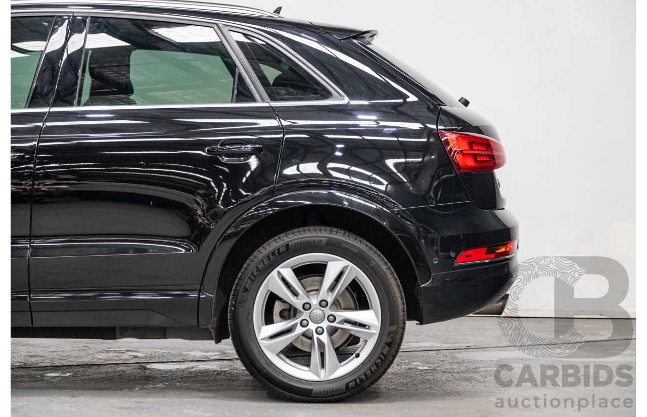 9/2015 Audi Q3 2.0 TFSI Sport Quattro (AWD) 8U MY16 4d Wagon Mythos Black Metallic Turbo 2.0L