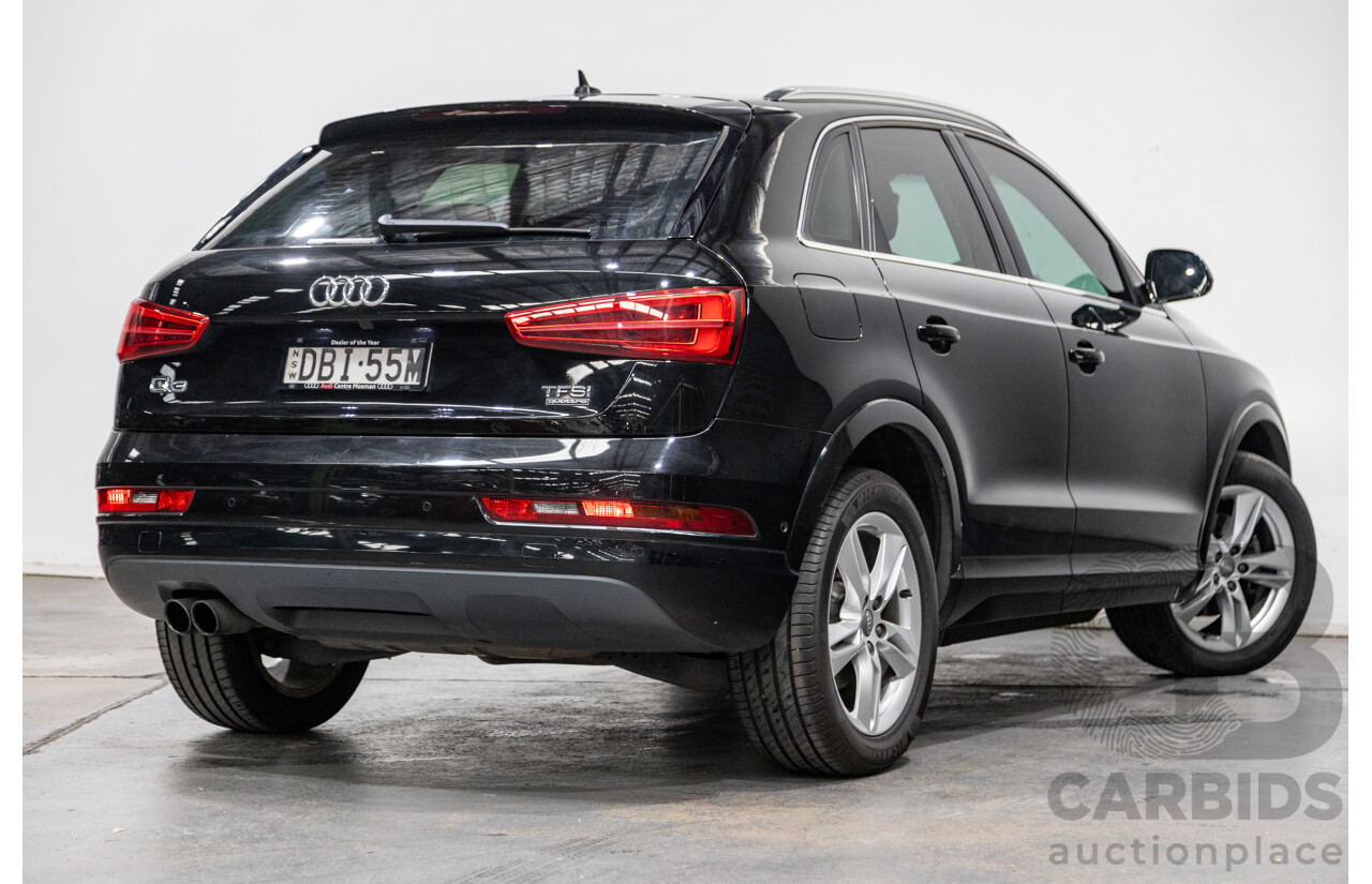 9/2015 Audi Q3 2.0 TFSI Sport Quattro (AWD) 8U MY16 4d Wagon Mythos Black Metallic Turbo 2.0L