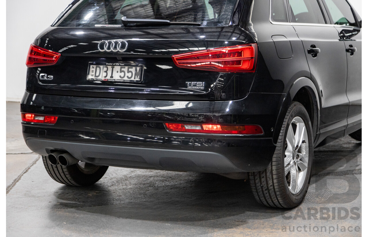 9/2015 Audi Q3 2.0 TFSI Sport Quattro (AWD) 8U MY16 4d Wagon Mythos Black Metallic Turbo 2.0L