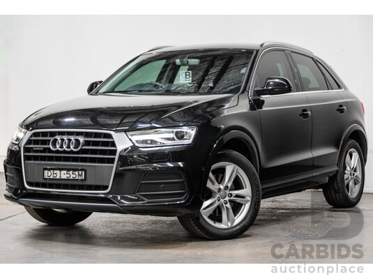 9/2015 Audi Q3 2.0 TFSI Sport Quattro (AWD) 8U MY16 4d Wagon Mythos Black Metallic Turbo 2.0L