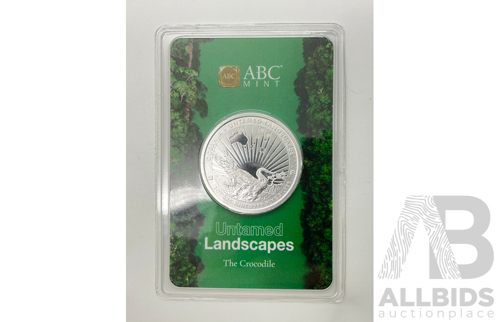 Australian ABC Mint 2024 Commemorative Silver Five Dollar Coin - Untamed Landscapes .999