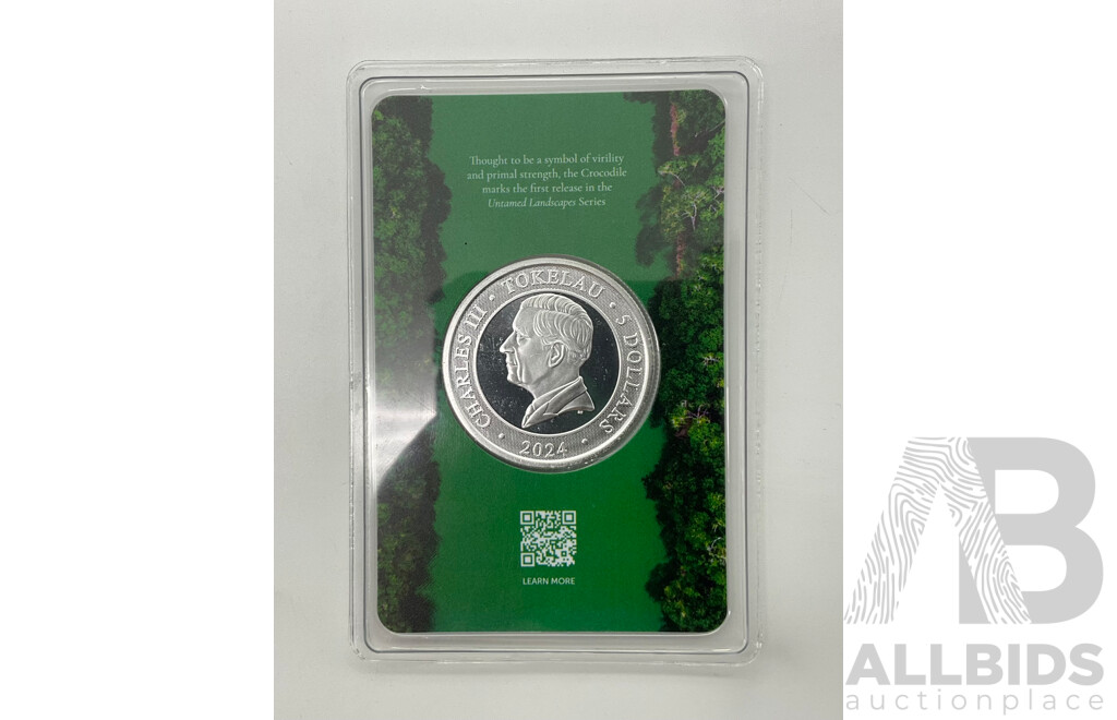 Australian ABC Mint 2024 Commemorative Silver Five Dollar Coin - Untamed Landscapes .999