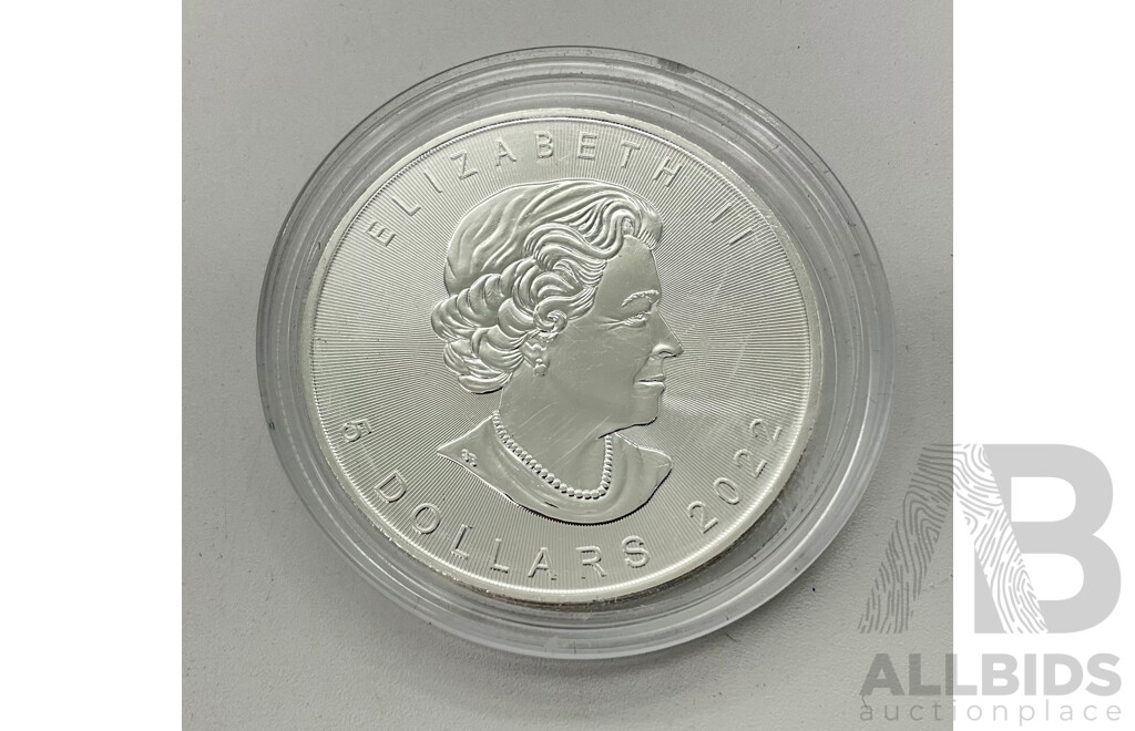 Canadian 2022 Commemorative Silver Five Dollar Coin .999