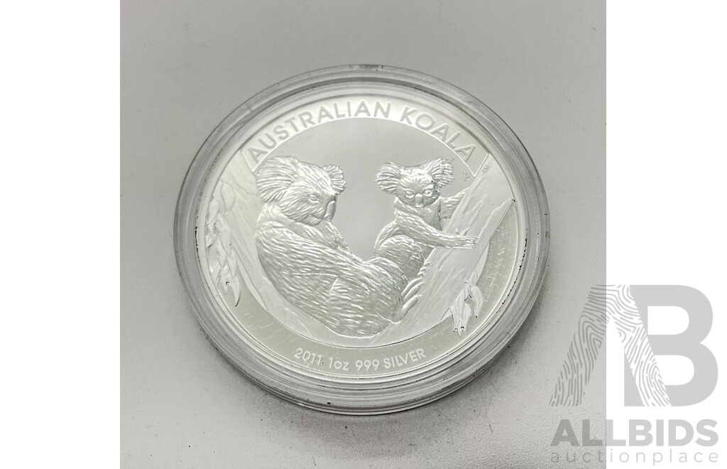 Australian 2011 Commemorative Silver One Dollar Coin, Koala .999