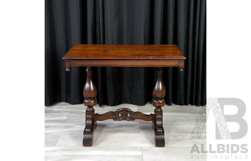 Art Deco Oak Hall Table