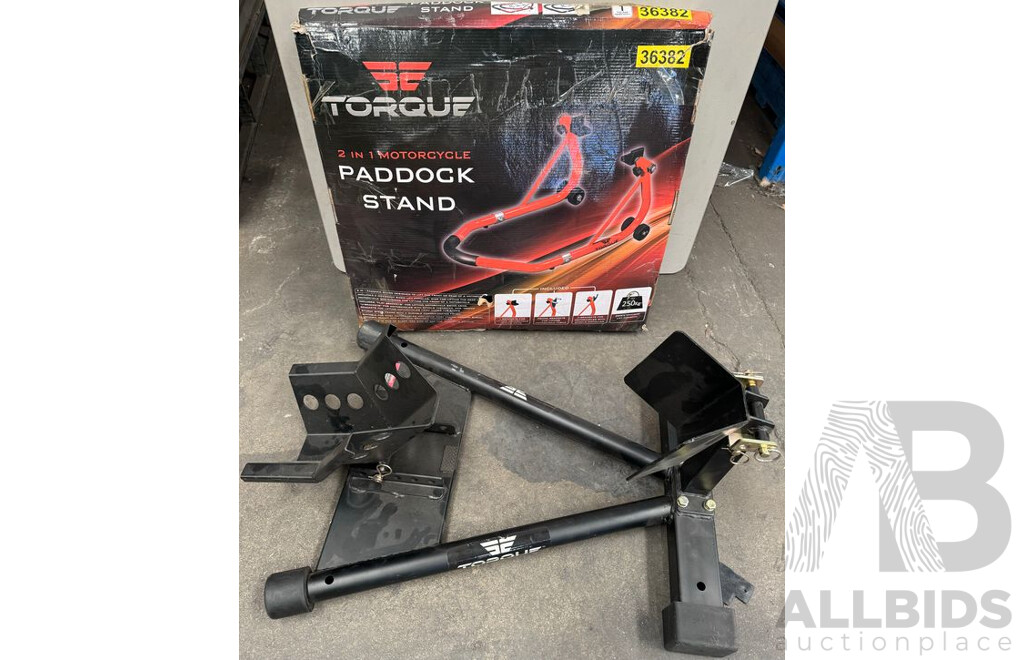 2x Torque Motorcycle Transport Stands