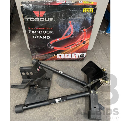 2x Torque Motorcycle Transport Stands