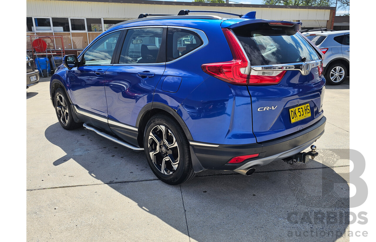 07/2017 Honda Cr-V VTi-L7 (2WD) FWD MY18 4D Wagon Blue 1.5L