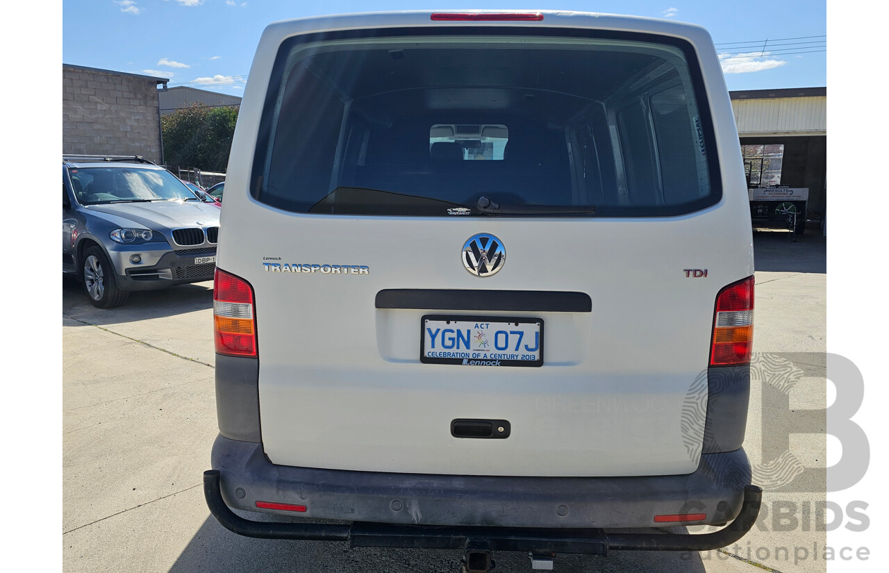 9/2009 Volkswagen Transporter (lwb) T5 MY08 Van White 2.5L