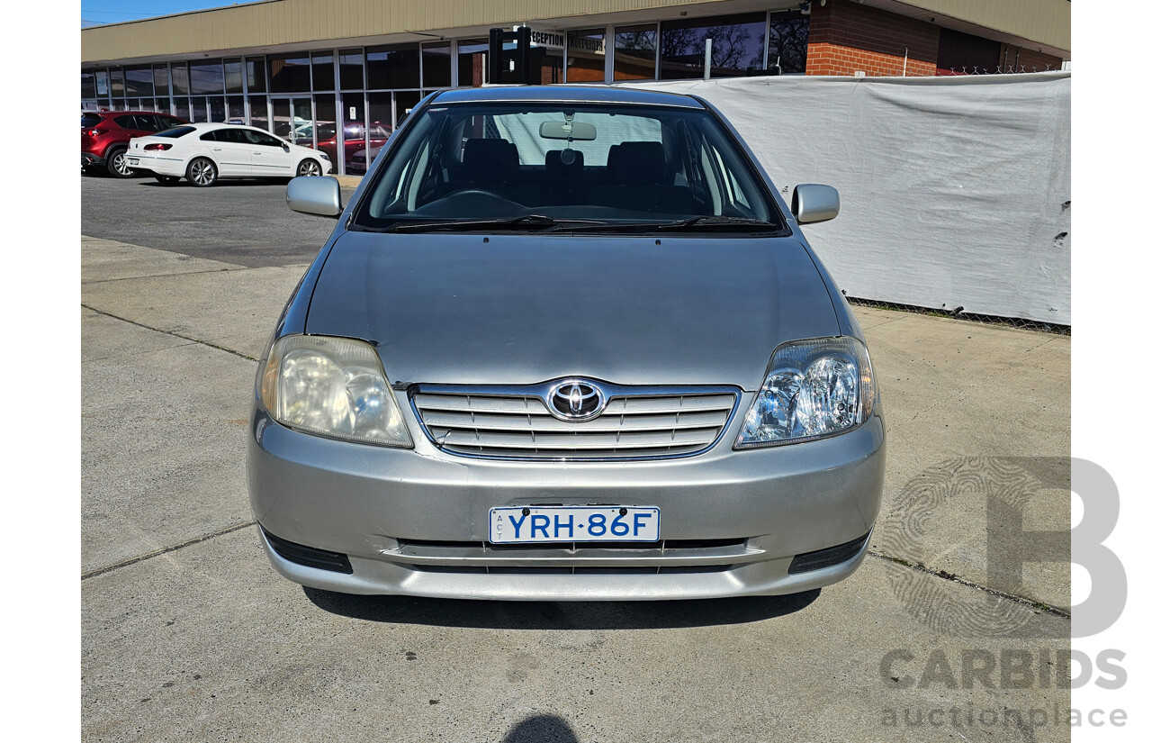 9/2005 Toyota Corolla Ascent ZZE122R 4d Sedan Grey 1.8L