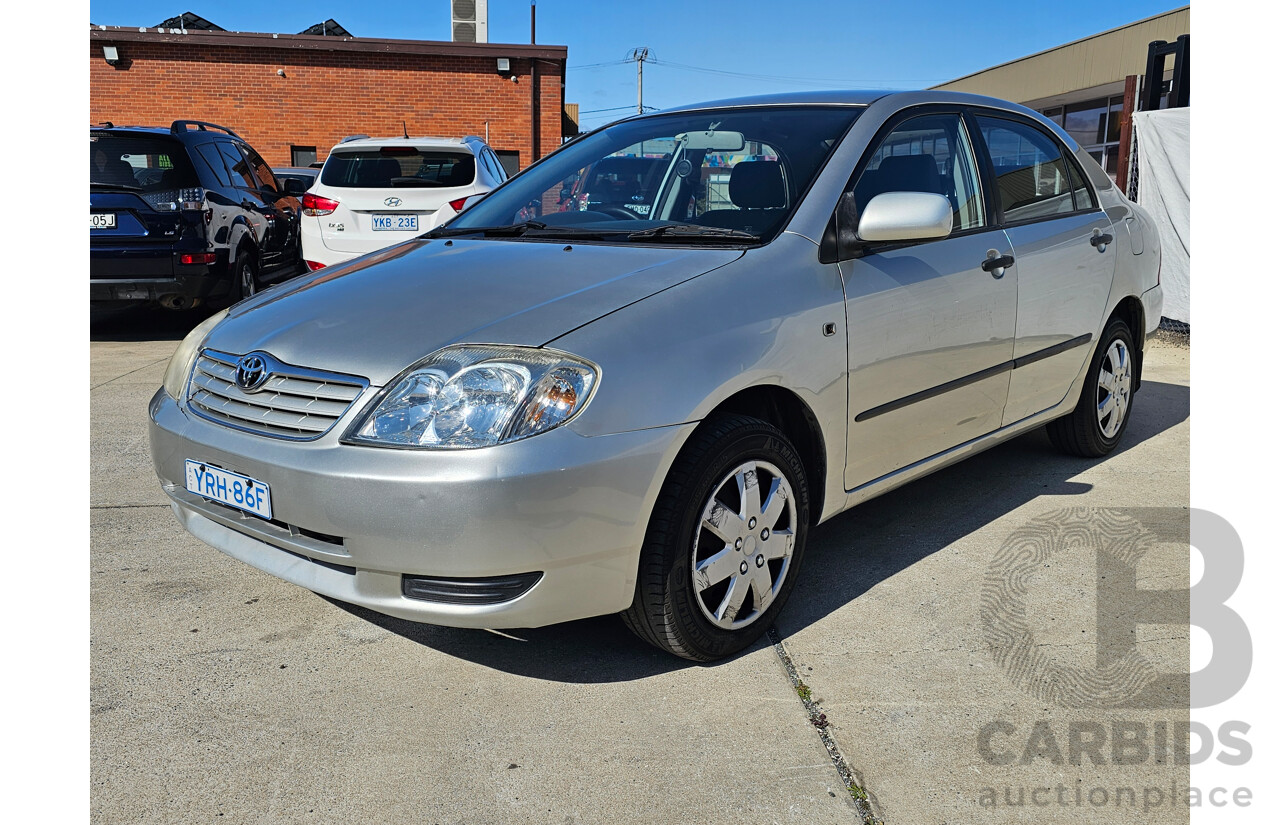 9/2005 Toyota Corolla Ascent ZZE122R 4d Sedan Grey 1.8L