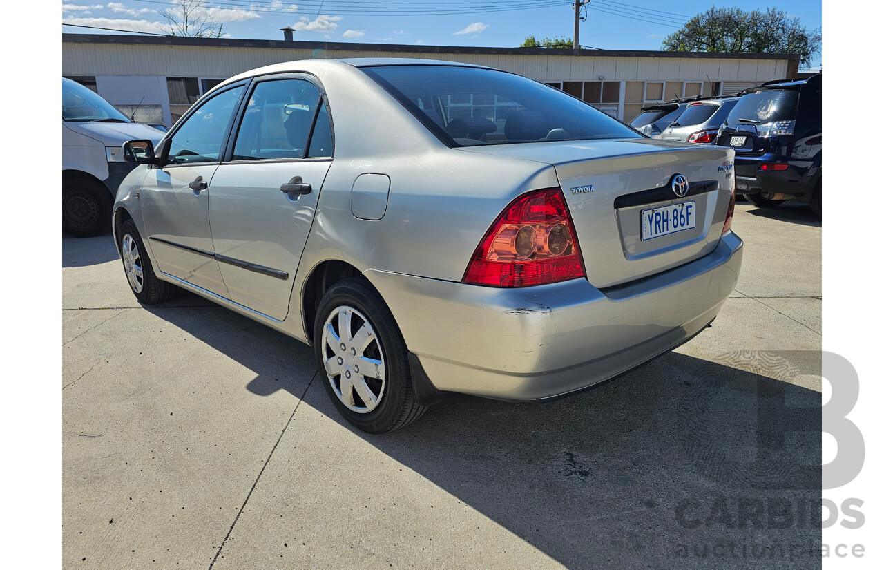 9/2005 Toyota Corolla Ascent ZZE122R 4d Sedan Grey 1.8L