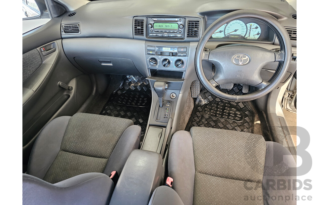 9/2005 Toyota Corolla Ascent ZZE122R 4d Sedan Grey 1.8L